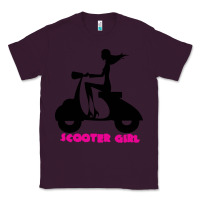 Plum scooter girl Classic Tee - artisFamous