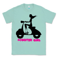 Seafoam scooter girl Classic Tee - artisFamous