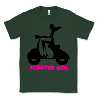 Sports Green scooter girl Classic Tee - artisFamous