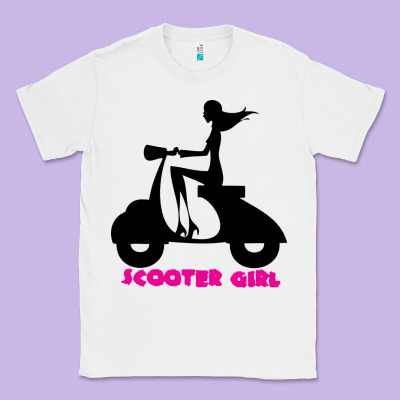 Scooter Girl Classic Tee Designed By Artisfamous