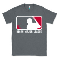 Charcoal Heather negan major league Classic Tee - artisFamous