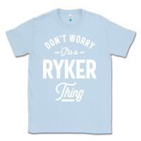 Dusty Blue Ryker Personalized Name Birthday Gift Classic Tee - artisFamous