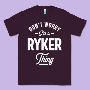 Ryker Personalized Name Birthday Gift Classic Tee Designed By Artisfamous