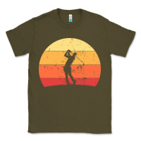 Army Green Vintage Retro Golf | Golfers Classic Tee - artisFamous