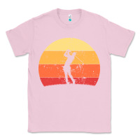 Bubblegum Pink Vintage Retro Golf | Golfers Classic Tee - artisFamous