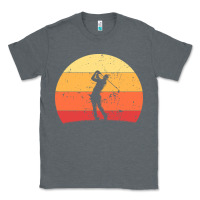 Charcoal Heather Vintage Retro Golf | Golfers Classic Tee - artisFamous
