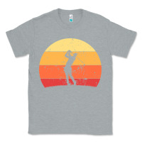 Heather Grey Vintage Retro Golf | Golfers Classic Tee - artisFamous