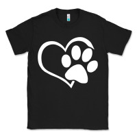 Dog Dad Mom Puppy Shirt Love Dogs Paw Print Heart Women Men  Shirt Classic Tee | Teevron