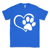 True Royal dog dad mom puppy shirt love dogs paw print heart women men  shirt Classic Tee - artisFamous