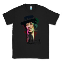 Black jimi hendrix Classic Tee - artisFamous