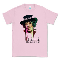 Bubblegum Pink jimi hendrix Classic Tee - artisFamous