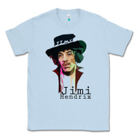 Dusty Blue jimi hendrix Classic Tee - artisFamous