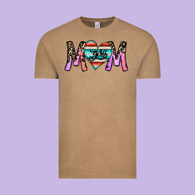 Girl Mom Vintage Tee Designed By Cowhidedigitalart