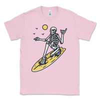 Bubblegum Pink Surfing Classic Tee - artisFamous