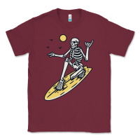 Burgundy Surfing Classic Tee - artisFamous