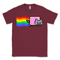 Burgundy Nyan Cat Classic Tee - artisFamous