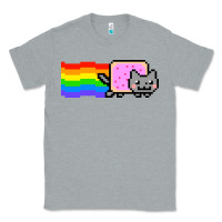 Heather Grey Nyan Cat Classic Tee - artisFamous