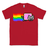 Red Nyan Cat Classic Tee - artisFamous