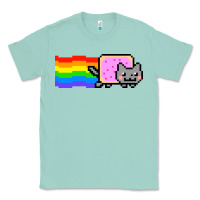 Seafoam Nyan Cat Classic Tee - artisFamous