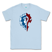 Dusty Blue WORLD OF WARCRAFT MISTS OF PANDARIA HORDE Classic Tee - artisFamous