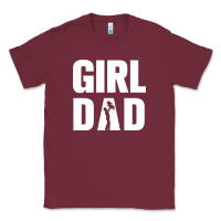 Burgundy Girl Dad Classic Tee - artisFamous