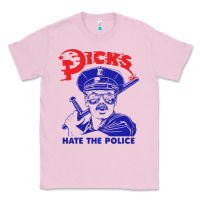 Bubblegum Pink Dicks Hate The Police Classic Tee - artisFamous