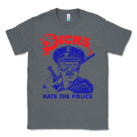 Charcoal Heather Dicks Hate The Police Classic Tee - artisFamous