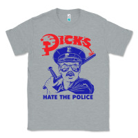 Heather Grey Dicks Hate The Police Classic Tee - artisFamous