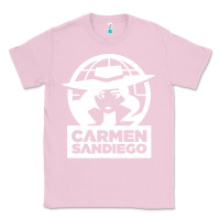Bubblegum Pink carmen sandiego Classic Tee - artisFamous