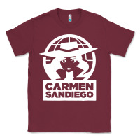 Burgundy carmen sandiego Classic Tee - artisFamous