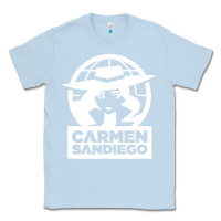 Dusty Blue carmen sandiego Classic Tee - artisFamous
