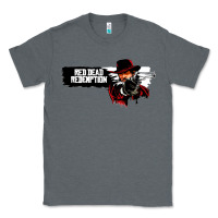 Charcoal Heather Red Dead Redemption 2 Red Moon Cowboy Classic Tee - artisFamous
