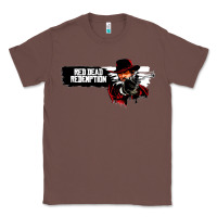 Chestnut Red Dead Redemption 2 Red Moon Cowboy Classic Tee - artisFamous