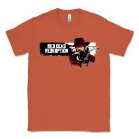 Copper Red Dead Redemption 2 Red Moon Cowboy Classic Tee - artisFamous
