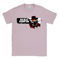 Lilac Red Dead Redemption 2 Red Moon Cowboy Classic Tee - artisFamous
