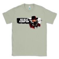 Matcha Red Dead Redemption 2 Red Moon Cowboy Classic Tee - artisFamous