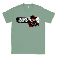 Sage Red Dead Redemption 2 Red Moon Cowboy Classic Tee - artisFamous