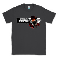Smoke Red Dead Redemption 2 Red Moon Cowboy Classic Tee - artisFamous