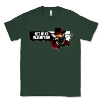 Sports Green Red Dead Redemption 2 Red Moon Cowboy Classic Tee - artisFamous