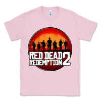 Bubblegum Pink Red Dead Redemption 2 Red Moon Cowboy Classic Tee - artisFamous