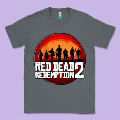 Red Dead Redemption 2 Red Moon Cowboy Classic Tee Designed By Artisfamous
