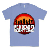 Colony Blue Red Dead Redemption 2 Red Moon Cowboy Classic Tee - artisFamous