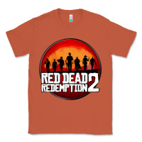 Copper Red Dead Redemption 2 Red Moon Cowboy Classic Tee - artisFamous