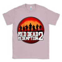 Lilac Red Dead Redemption 2 Red Moon Cowboy Classic Tee - artisFamous