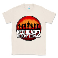 Natural Red Dead Redemption 2 Red Moon Cowboy Classic Tee - artisFamous