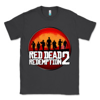 Smoke Red Dead Redemption 2 Red Moon Cowboy Classic Tee - artisFamous