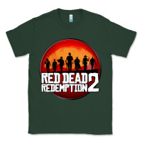 Sports Green Red Dead Redemption 2 Red Moon Cowboy Classic Tee - artisFamous