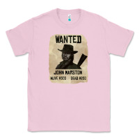 Bubblegum Pink Red Dead Redemption 2 Red Moon Cowboy wanted john marston Classic Tee - artisFamous