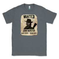 Charcoal Heather Red Dead Redemption 2 Red Moon Cowboy wanted john marston Classic Tee - artisFamous
