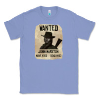 Colony Blue Red Dead Redemption 2 Red Moon Cowboy wanted john marston Classic Tee - artisFamous